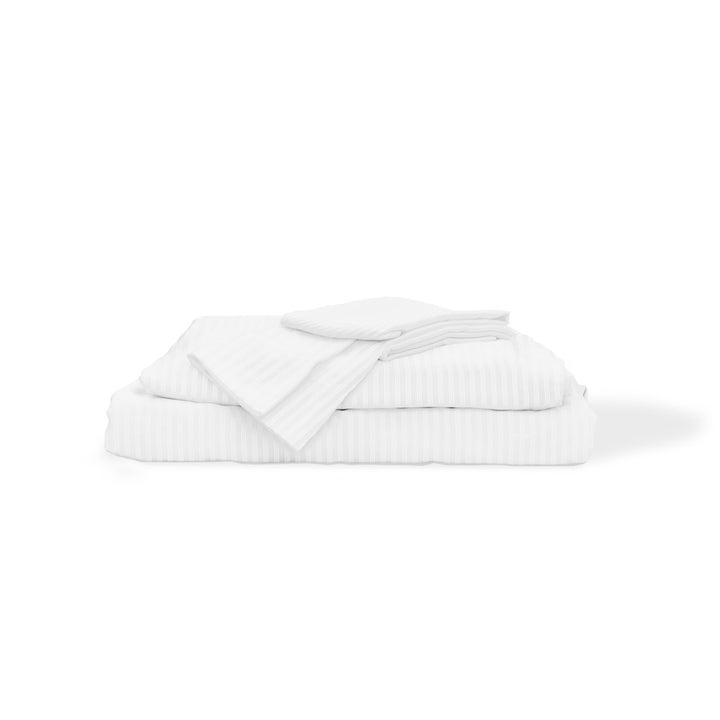 Signature Eucalyptus Sheet Set - White Stripes